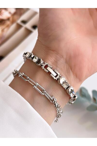 Coliseum Özel Tasarım Vintage Seri Taşlı Kordon Model Kadın Kol Saati+Bileklik Hediyeli CL8745.C04