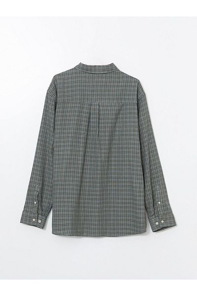 LC Waikiki Lcw Vision Green Casual Fit Long Sleeve Plaid Men's Shirt