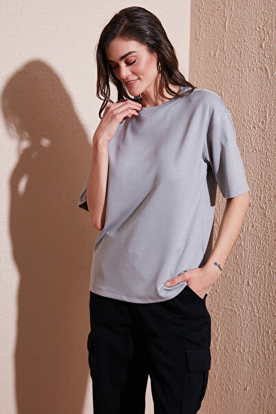 Lela Μπλουζάκι Stretch Oversize Fit Crew Neck T SHIRT 5865911