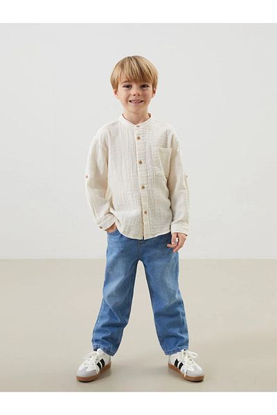 LC Waikiki Lcw Kids Judge Collar Basic Boy's Shirt