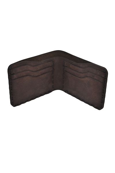Deri Expres Vintage Men's Wallet - Genuine Leather, Classic Natural Handcrafted, Brown