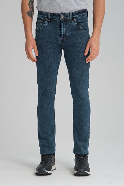 muzzo jeans Slim Fit Snow Washed Blue Jeans