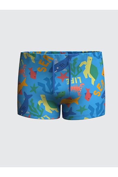 LC Waikiki New Season Elastic Waist Printed Boys Swimming Shorts - S5Le45Z1