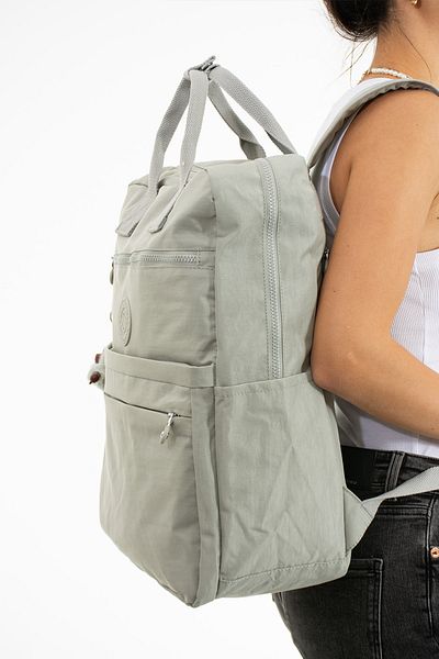 YOGII Kays Model Unisex Αδιάβροχο τσαλακωμένο ύφασμα πολλαπλών ματιών Σχολείο και σακίδιο πλάτης για φορητό υπολογιστή μεγάλου μεγέθους