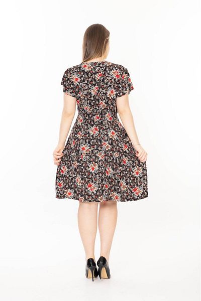 mervemoda Rochie de vara dama cu maneca scurta