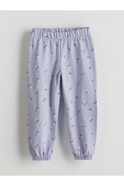 LC Waikiki New Season Elastic Waist Floral Girls Pajama Bottom - S5L500Z1