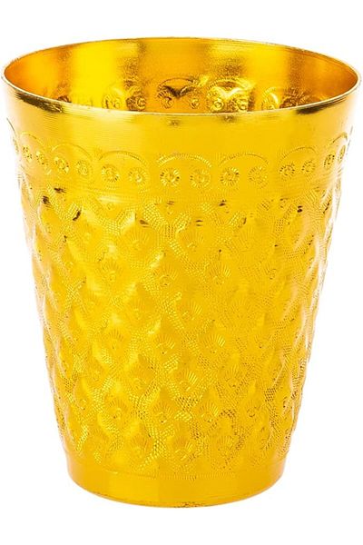 AKDC Alu Cup Cone Shape Gold 9Cm X 9Cm X 10Cm Gold