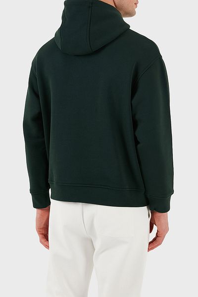 Emporio Armani Reguler Uzun Keme 100% Cotton Sweatshirt for Men with Capuştan 6D1M93 1Jtaz 0559