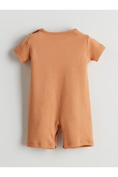 LC Waikiki New Season Crew Neck Printed Baby Boy Jumpsuit - S5K639Z1