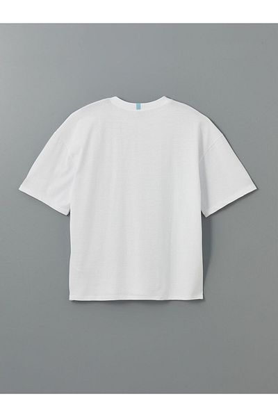 LC Waikiki Ανδρικό αθλητικό μπλουζάκι XSIDE ACTIVE White Crew Neck