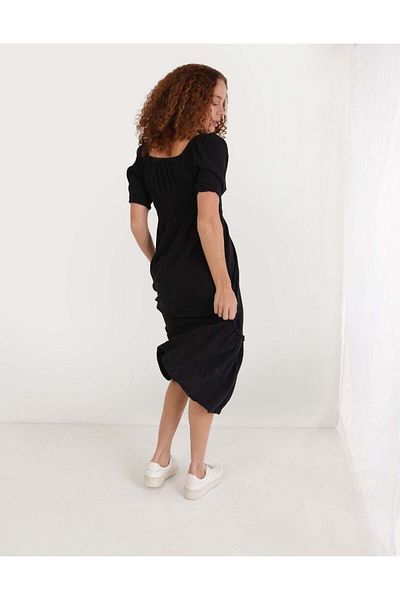 AMERICAN EAGLE Aerie Gauzy Smocked Waist Midi Dress