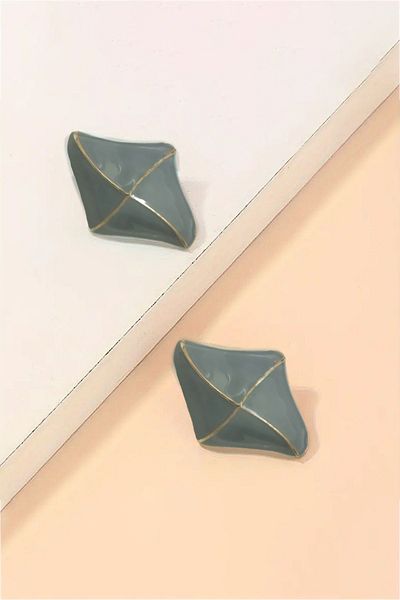 Glaren Gray Design Gold Color Women's Earrings