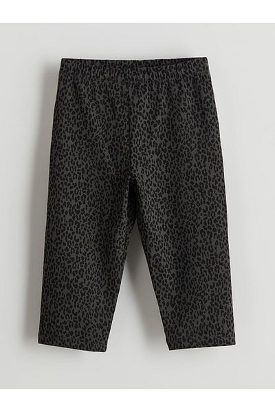 LC Waikiki Lcw Eco Gray Elastic Waist 3/4 Length Girls' Leggings