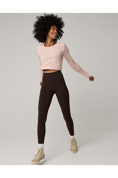 AMERICAN EAGLE بنطال ضيق أساسي إضافي من Aerie Real Me غير متصل بالإنترنت