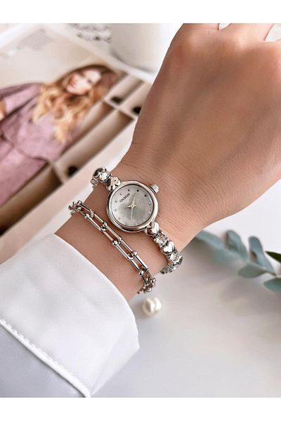 Coliseum   Vintage Serial Stone Wristwatch and Bracelet (Cl8745.C04)