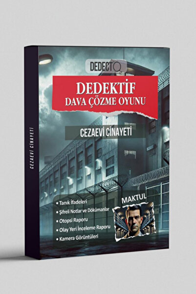 dedecto لعبة المباحث القتل في السجن، لعبة الصندوق لحل القتل والعثور على القات...