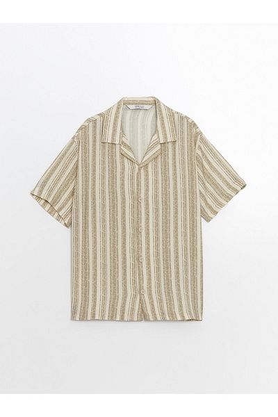 LC Waikiki Lcw Eco Beige Short Sleeve Boy's Shirt