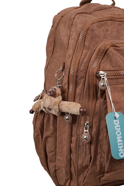 DUOMİNO Fcstore Crinkle Fabric Water Resistant Large Size Mink Clinker Backpack/laptop Travel School Bag