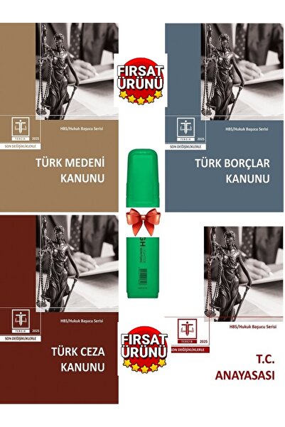 Tercih Akademi Yayınları 2025 Hukuk Başucu Serisi  Türk Medeni-Türk Borçlar-T...