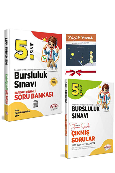 Editör Yayınevi 2025 Editör 5.Sınıf Bursluluk Sınavı Çıkmış Sorular ve Soru B...