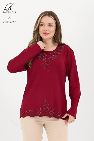 Ravencia Fusta de damă de vârstă mijlocie și peste guler din viscoză Bluză di...