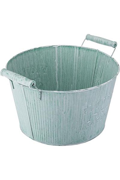 AKDC دلو حديقة معدني 23 سم × 23 سم × 14 سم معدني