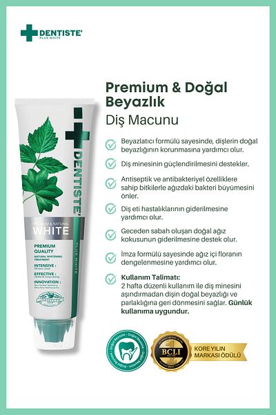 Dentiste Plus Dentıste Premium & Natural White Teeth Whitening Paste 100 Gr