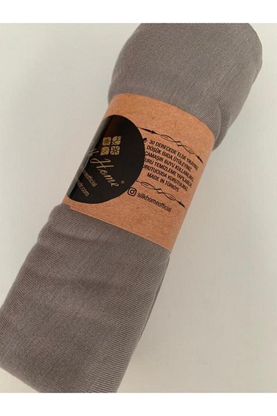 Silk Home Γκρι χτενισμένο βαμβακερό σάλι