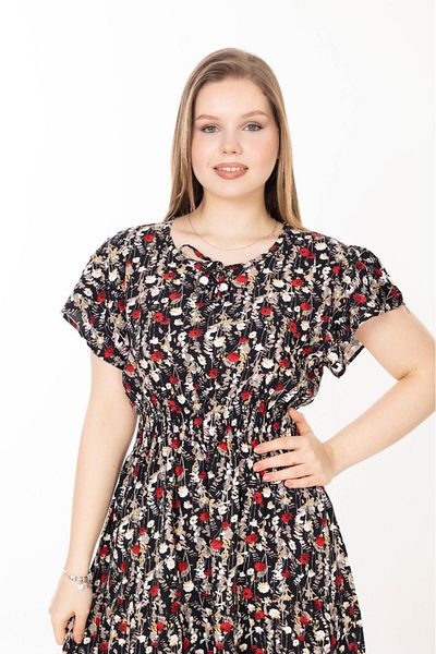 mervemoda Women's Short Sleeve Summer Dress
