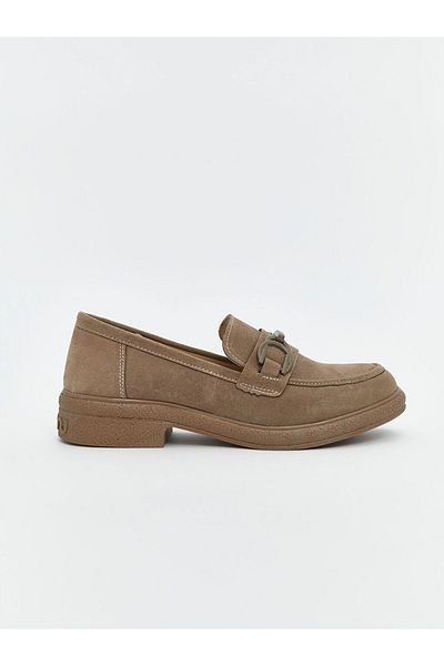 LC Waikiki Koor Beige Suede Look Women's Loafer Shoes