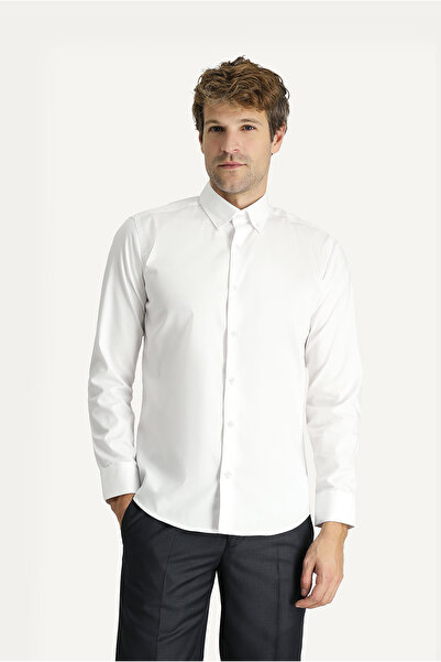 Kiğılı Non Iron Oxford Cotton - Μακρυμάνικο πουκάμισο με λεπτή εφαρμογή