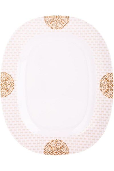 AKDC M/Mine Oval Platter - 29cm x 35cm x 3cm, White