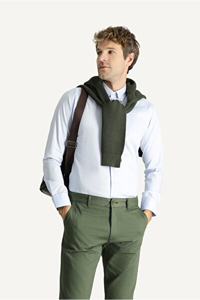 Kiğılı Дълъг ръкав, прилепваща кройка, не се глади, памучна риза Оксфорд