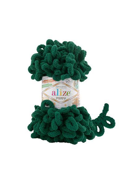 Alize Πλεκτό νήμα Puffy Hand 5 τεμαχίων Πράσινο 30