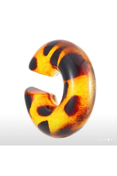 efstyle Brown Leopard Pattern Ear Cuff Cartilage Earring 1Pcs