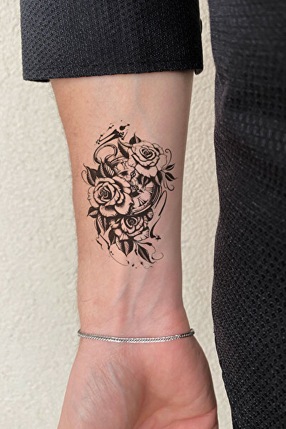 BiWini Gül Geçici Dövme Tattoo Bilek Kol Bacak Ve Göğüs Arası Erkek Kadın
