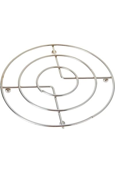 AKDC Hot Pot Holder – Stainless Steel Trivet, Heat-Resistant Round Pad for Dishes & Teapots (17cm)