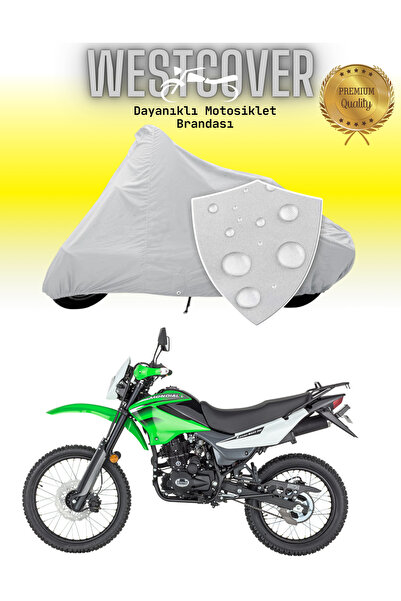 WestCover غطاء دراجة نارية متوافق مع Mondial X-Treme Moto Cross، رمادي