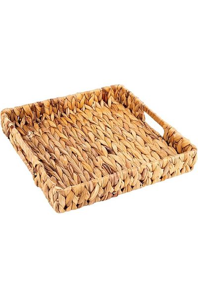 AKDC Rattan Tray M 30Cm X 30Cm X 5Cm Honey Brown