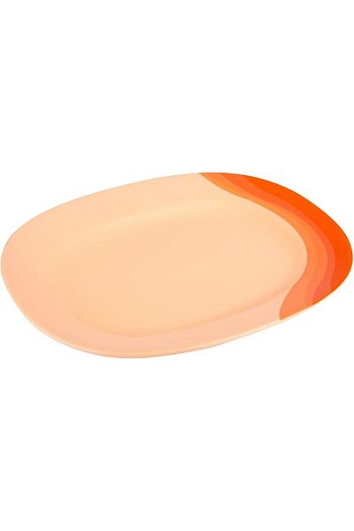 AKDC M/Mine Oval Plate L(29cm) xW(36cm) xH(3cm) Orange