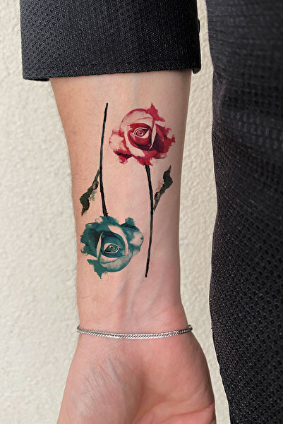 BiWini Rose Gül Geçici Dövme Tattoo