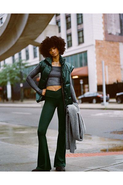 AMERICAN EAGLE بنطال ضيق بخصر مرتفع من Aerie Real Me من OFFLINE
