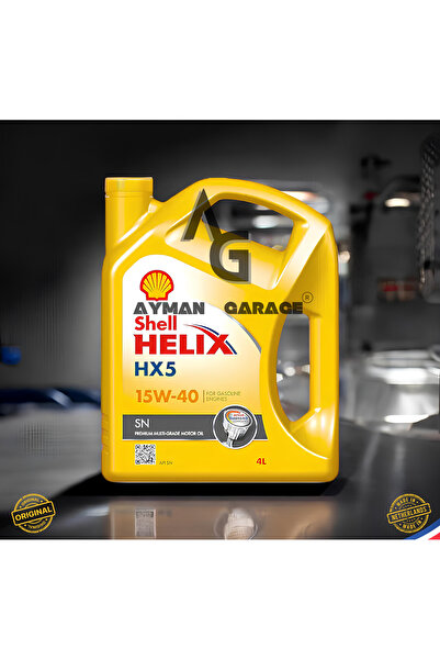 SHELL Helix HX5 15w/40 ORIJINAL Mineral Motor Yağı 4 Litre