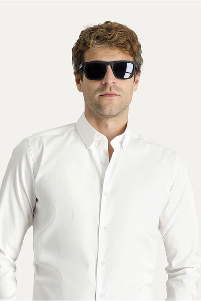 Kiğılı Non Iron Oxford Cotton - Long Sleeve Slim Fit Shirt