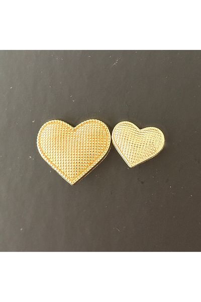ODDA TASARIM ATÖLYESİ Light Gold Blazer and Heart Model Design Jacket Set