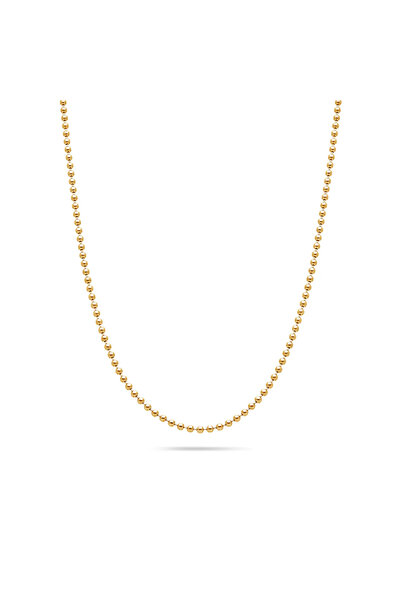 neslyaccessories 14k Light Gold Altın Kaplama Minimalist Top Zincir Kolye