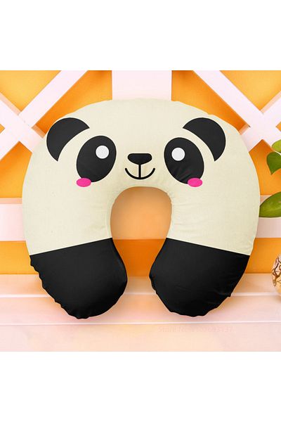 Choice Panda Cute Cartoon Ins Style Travel Neck Pillow U-shaped Panda Rainbow Cloud Fruit Inflatable Cushio