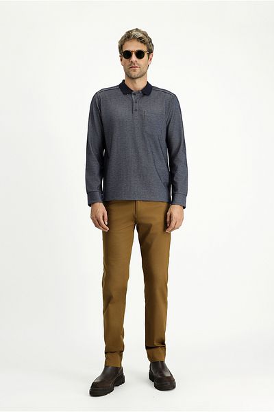 Kiğılı Polo Neck Regular Fit Patterned Sweatshirt