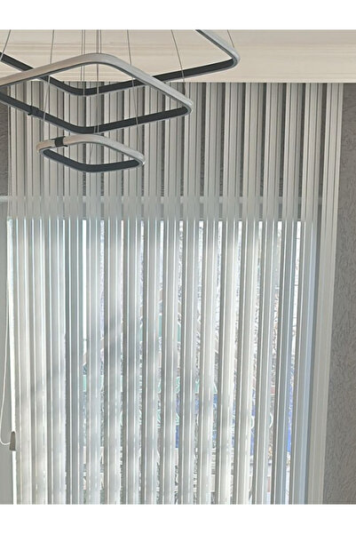 Özel Jaluzi Beyaz Pvc Dikey Perde  Döndürülebilen Tam Açık Ya Da Tam Kapalı  Pvc Dikey
