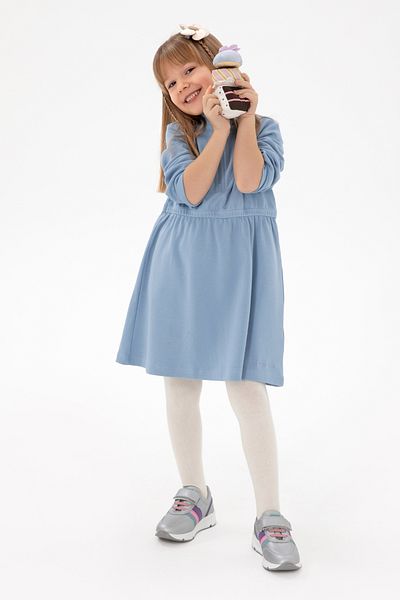 U.S. Polo Assn. Girl's Light Blue Knitted Dress 50296387 -Vr003